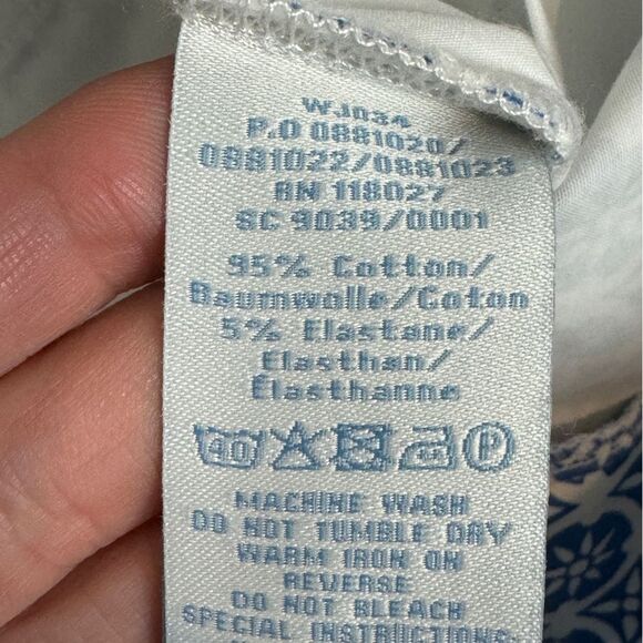 Boden Blue Printed 3 inch Chino Shorts 12R - Picture 7 of 7